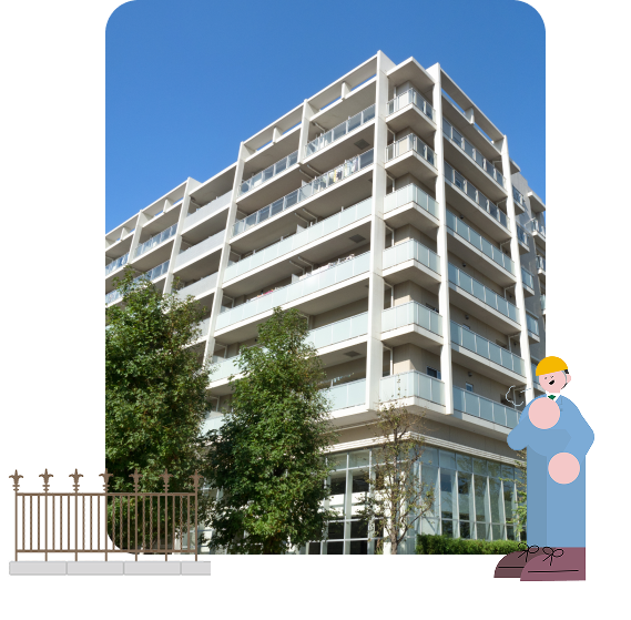 アパートのフェンス修理受付中